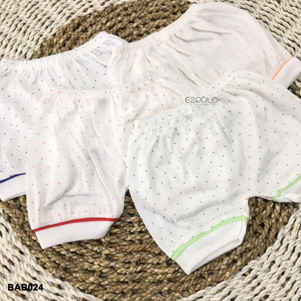 Ezpata Celana Pendek Bayi Baru Lahir Unisex Usia 0-12 bulan Random