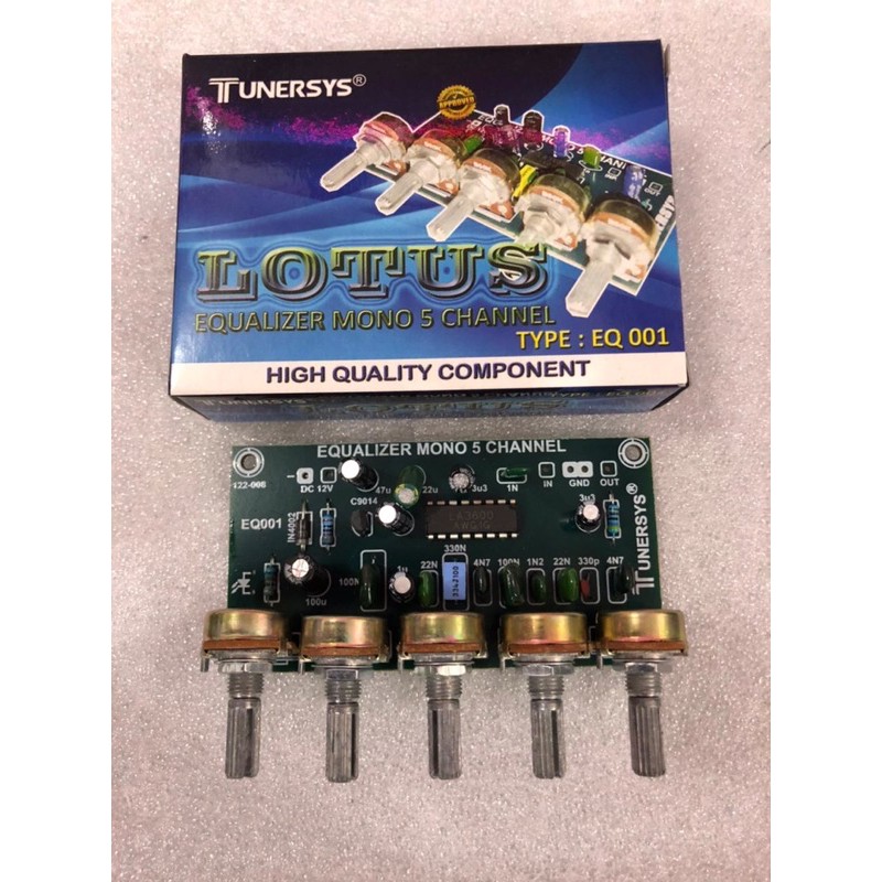 Kit Equalizer 5 Channel Lotus Tunersys Potensio Putar