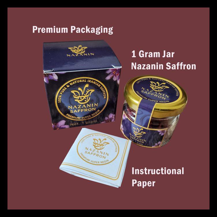 

Sale Nazanin Saffron Iran 1 Gr / Gram Premium Super Negin