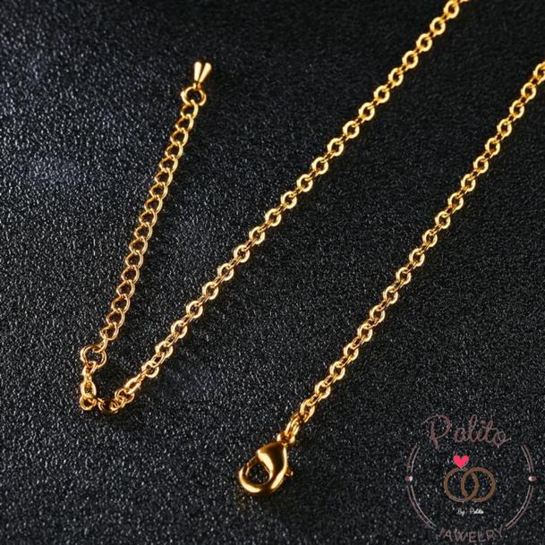 KALUNG TITANIUM PRIA DAN WANITA MODEL NURI WARNA GOLD, SILVER DAN BLACK