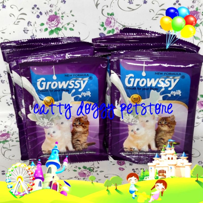 susu growssy/susu bayi kucing/ anak kucing / kitten