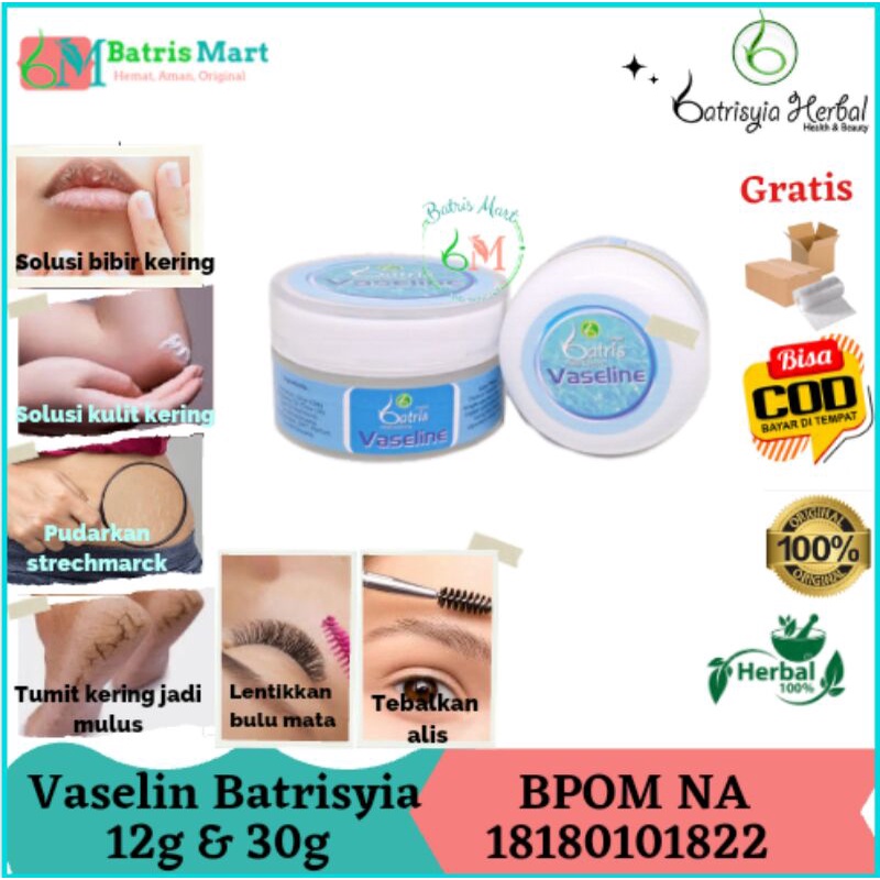 Vaselin batrisyia herbal pelembab protaleum jelly cream atasi kaki kering pecah pecah