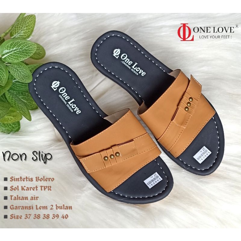 Sandal Flat One Love Awet Bergaransi