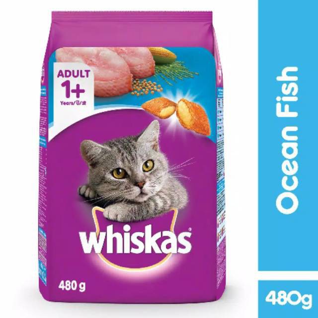 Makanan Kering Kucing WHISKAS ADULT 480gr Freshpack