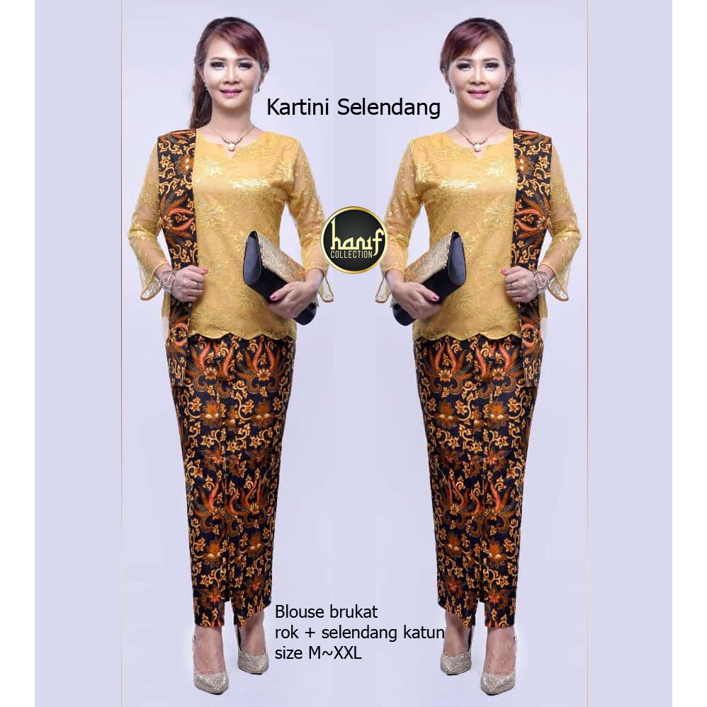 Kebaya Batik Modern Kartini Selendang