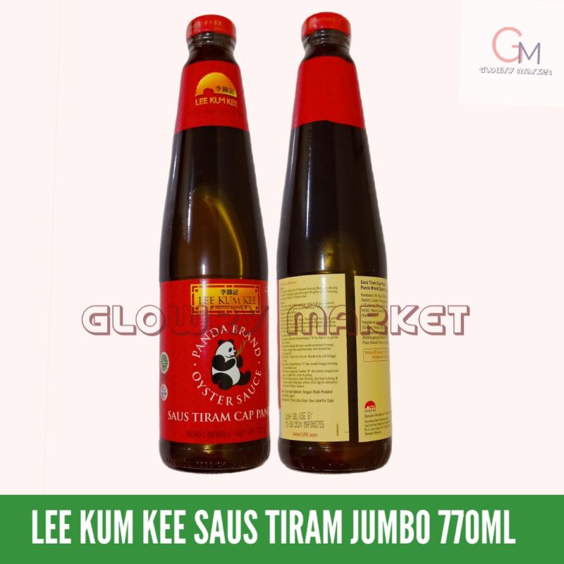 

LEE KUM KEE SAUS TIRAM 770ML JUMBO OYSTER SAUCE KECAP PANDA BOTOL KACA