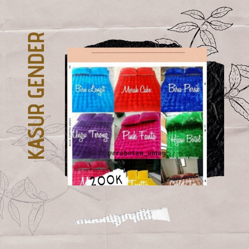 Kasur Gender/kasur bulu