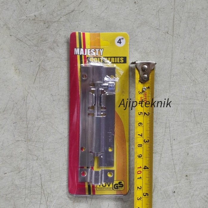 Grendel pintu slot pintu stainless 4 inch 4"murah bagus