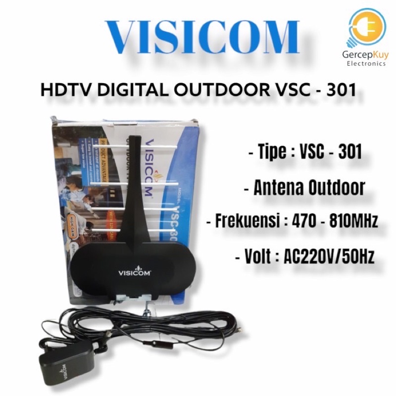 Antena HDTV Digital Outdoor VSC-301 Visicom