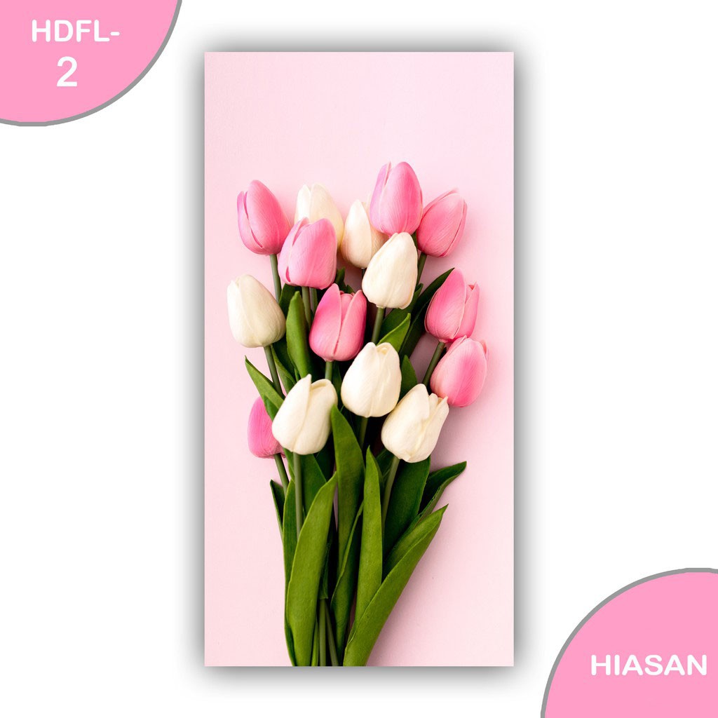 Hiasan Dinding Dekkorasi Dinding Rumah - Poster Kayu FLOWER BUNGA - Pajangan Hiasan Kamar Wall Decor