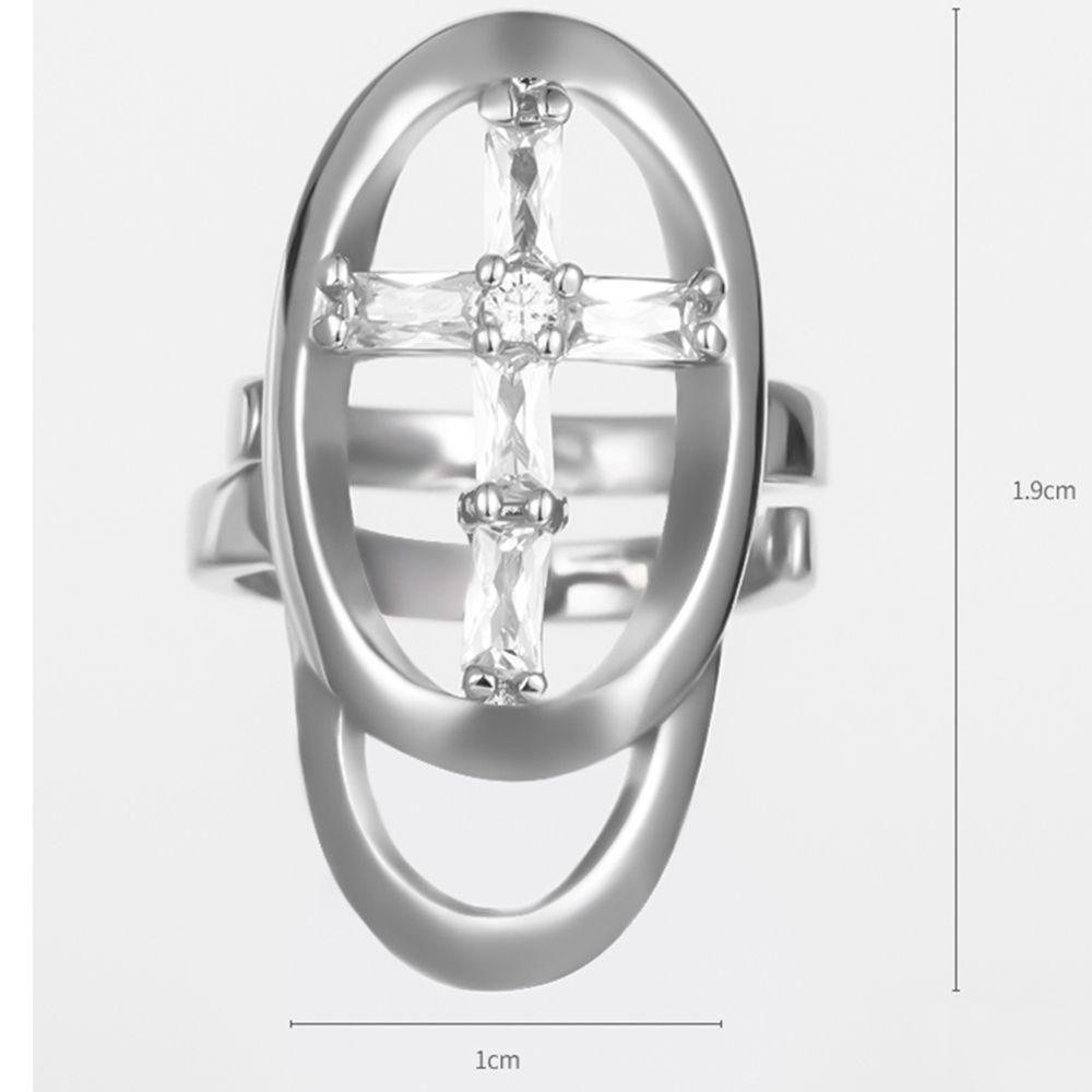 Preva Cincin Kuku Pesta Desain Sederhana Warna Perak Berlian Imitasi Pelindung Kuku