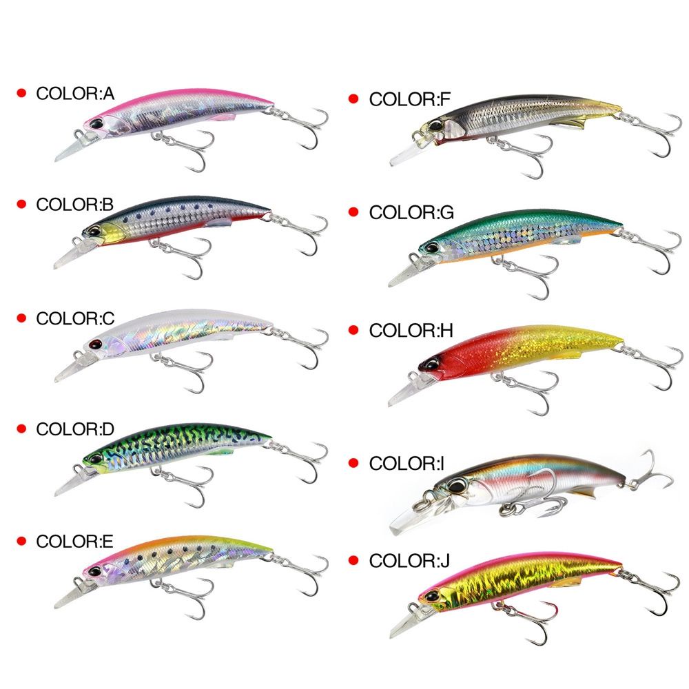 WONDERFUL Multicolor Sinking Minnow Baits Outdoor Minnow Lures Fish Hooks Crankbaits Tackle 92mm/40g Useful Winter Fishing Long Casting Lure