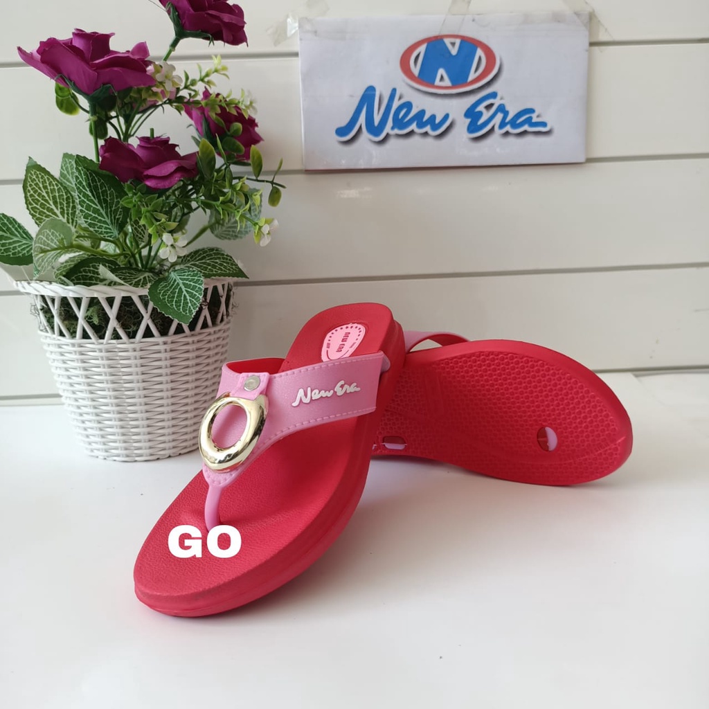gos NEW ERA TG E 5111 Sandal  Sandal Jepit Karet Perempuan Sendal Casual Sehari-hari Anti Slip