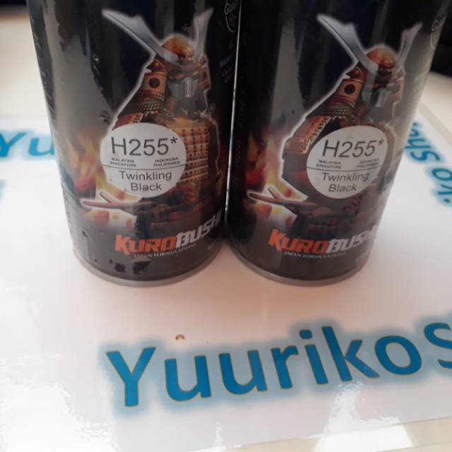 Pilok Samurai Cat samurai paint  twinkling black H255 pylok pilox cat semprot hitam metalik