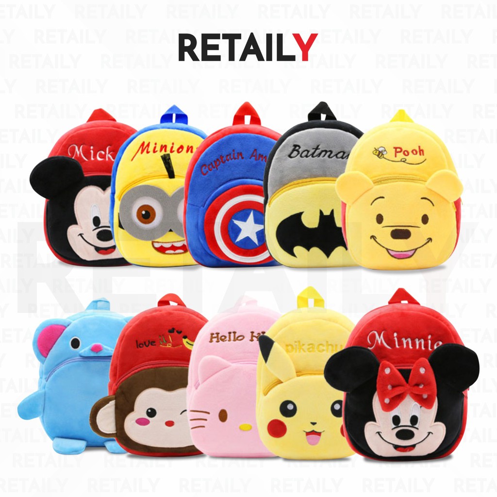 Retaily RY1367 Tas Anak Karakter Tas Ransel Anak Sekolah Backpack Mini Motif