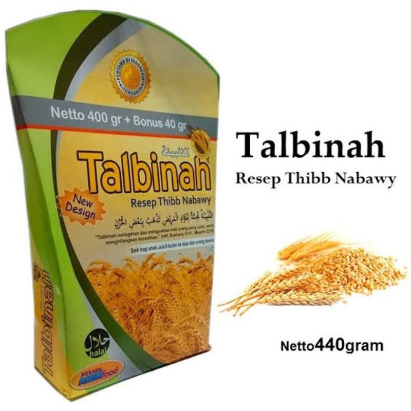 

Tepung Talbina Assabil Amin isi 400gr free 40gr