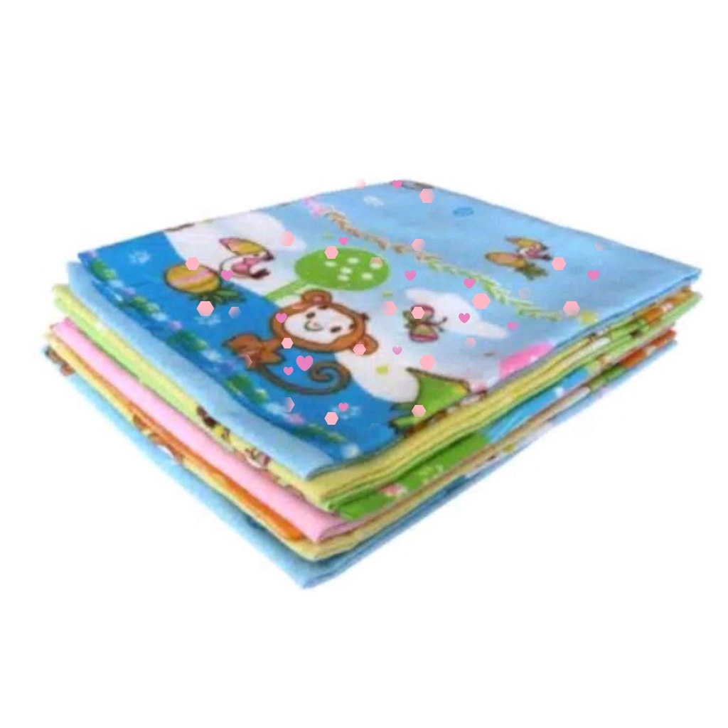 1 Lusin Bedong Kotak, Bedong Kotak / Selimut Bayi Katun Flanel 90 x 75 pernel 12 pc