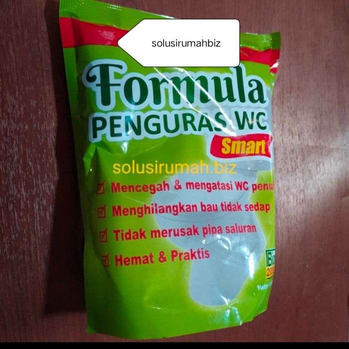 BIO2000 1KG HIJAU SMART HEMAT SEDOT WC PENGURAS WC FORMULA 1000G 1000 bio 2000 1 kg perkg pak