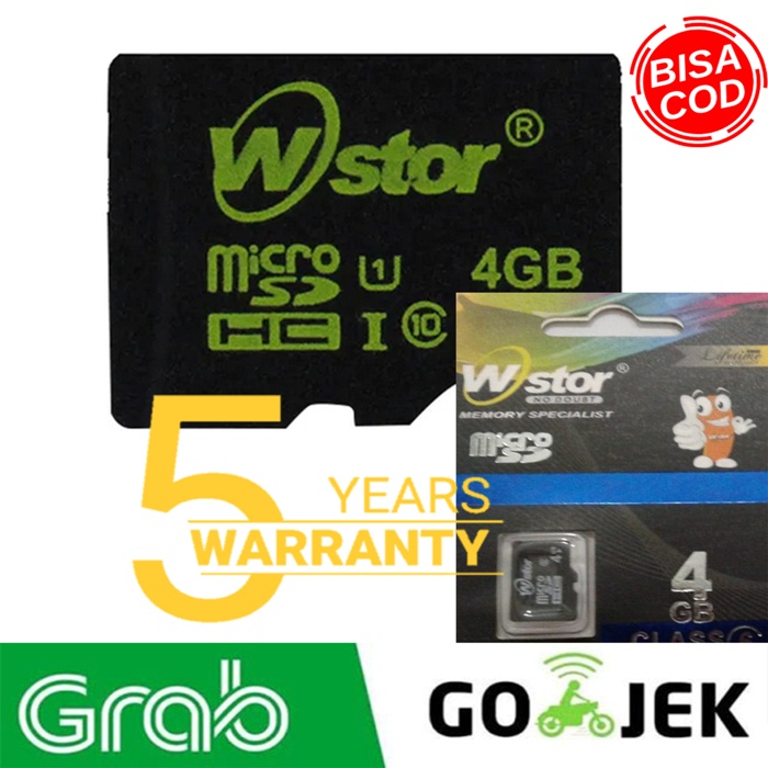 Micro Sd 4gb Wstor Packing BERGARANSI