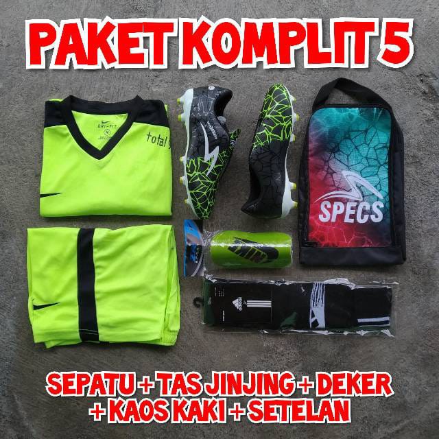 Sepatu Sepak Bola Specs Light Speed Soccer Istimewa Free Tas Kaos Kaki Deker dan Setelan