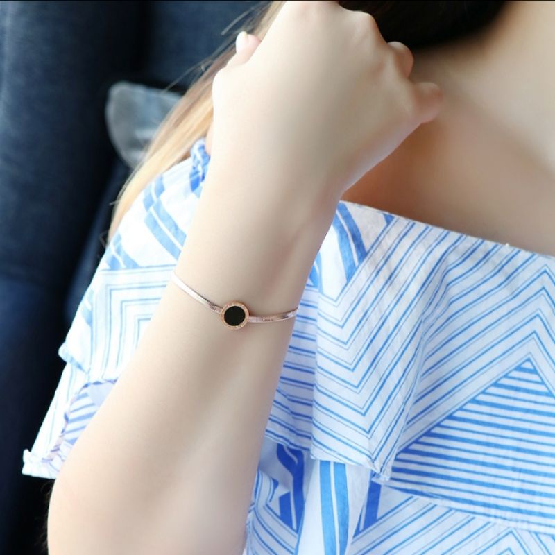 Cod Gelang Titanium Wanita Gelang Titanium Anti Luntur Gelang Tangan Wanita Terbaru Gelang Tangan Wa