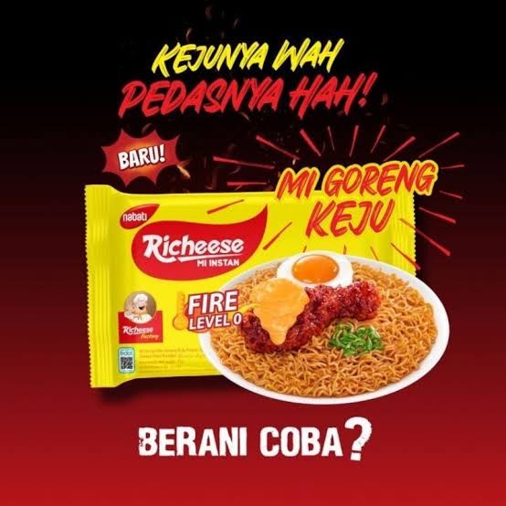 

Richeese Mie Goreng Keju Level 0 / Mie Instant 74 gr