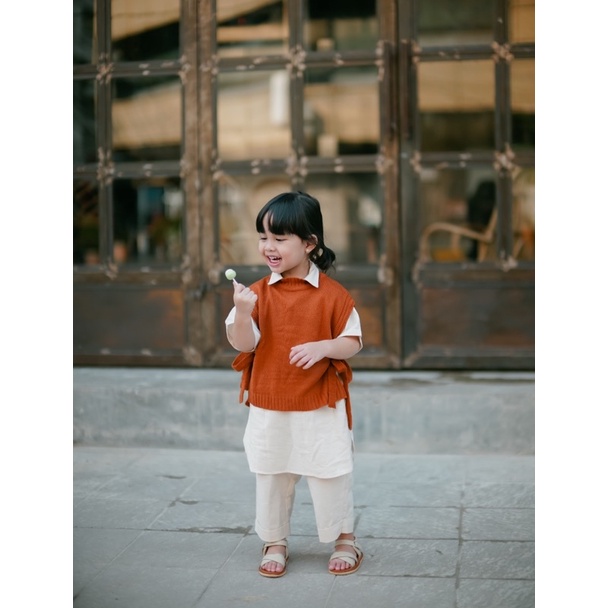 Linen Vest Tali Set by Cameelbaby (UNISEX)