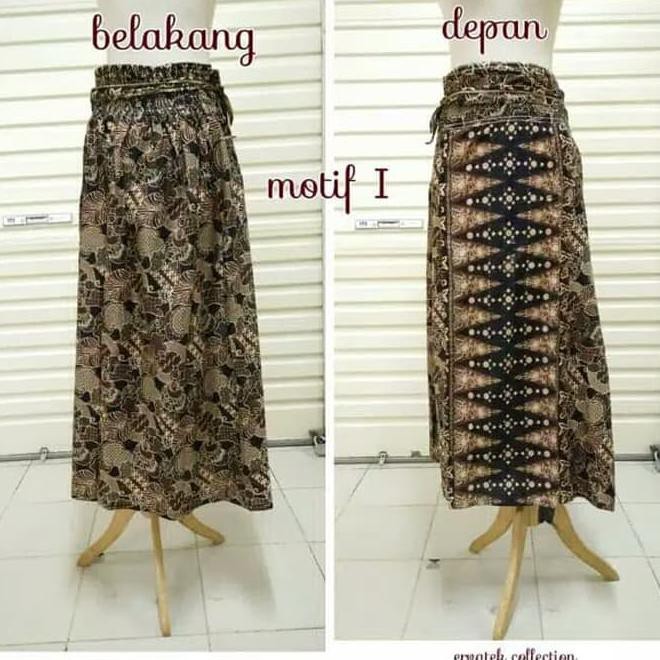 CZB5 ROK TUMPAL KLOK MOTIF BETAWI KHUSUS COKLAT | BAWAHAN KEBAYA ENCIM L0FC