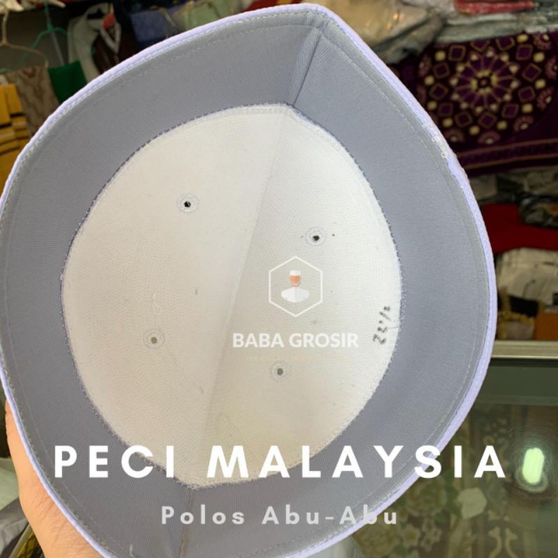 Peci Malaysia Polos Abu-abu | Peci Malaysia Abu-abu