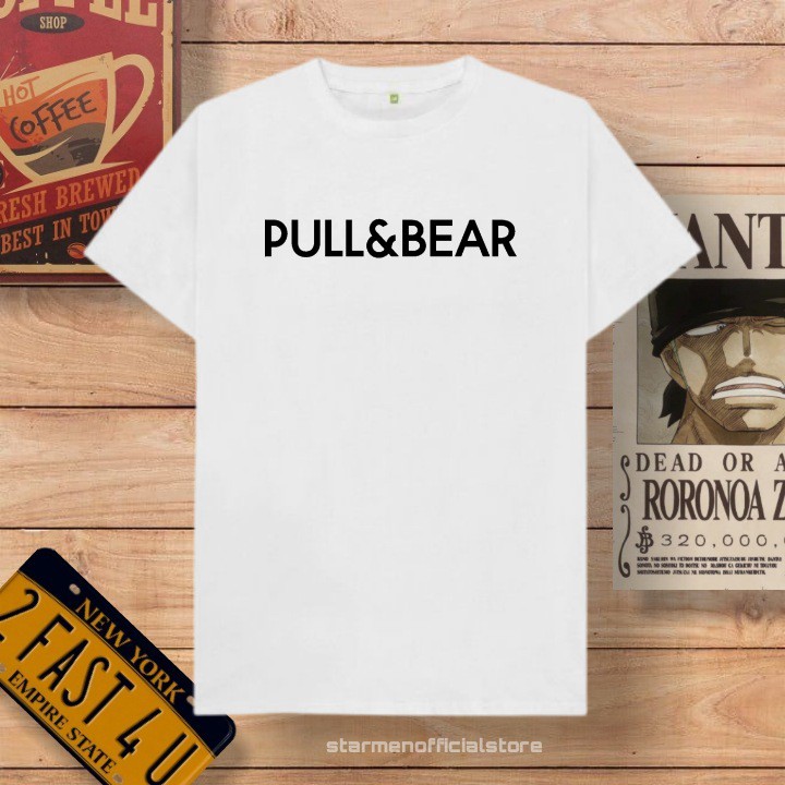 Kaos Distro Unisex PULL&amp;BEAR Katun Combed 30s / sablon polyflex /polyflex premium / Pakaian Pria Wanita Atasan Cowok Cewek /kaos kekinian / kaos viral / tshirt tumbrl tee basic /SIZE M , L , XL , XXL / kaus oblong oversize kaos murah best seller ready