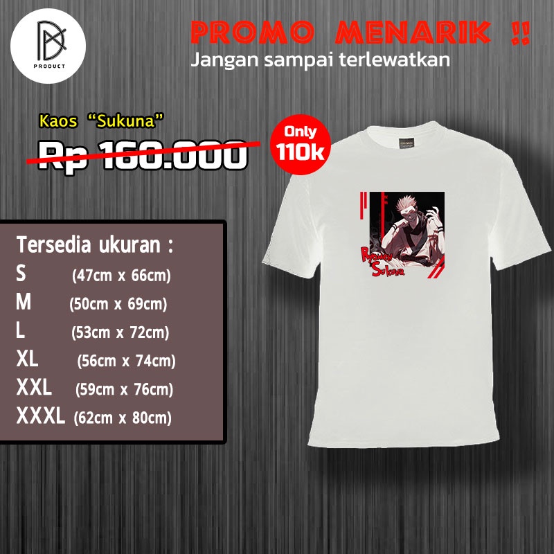 Tshirt / Kaos - Ryomen Sukuna