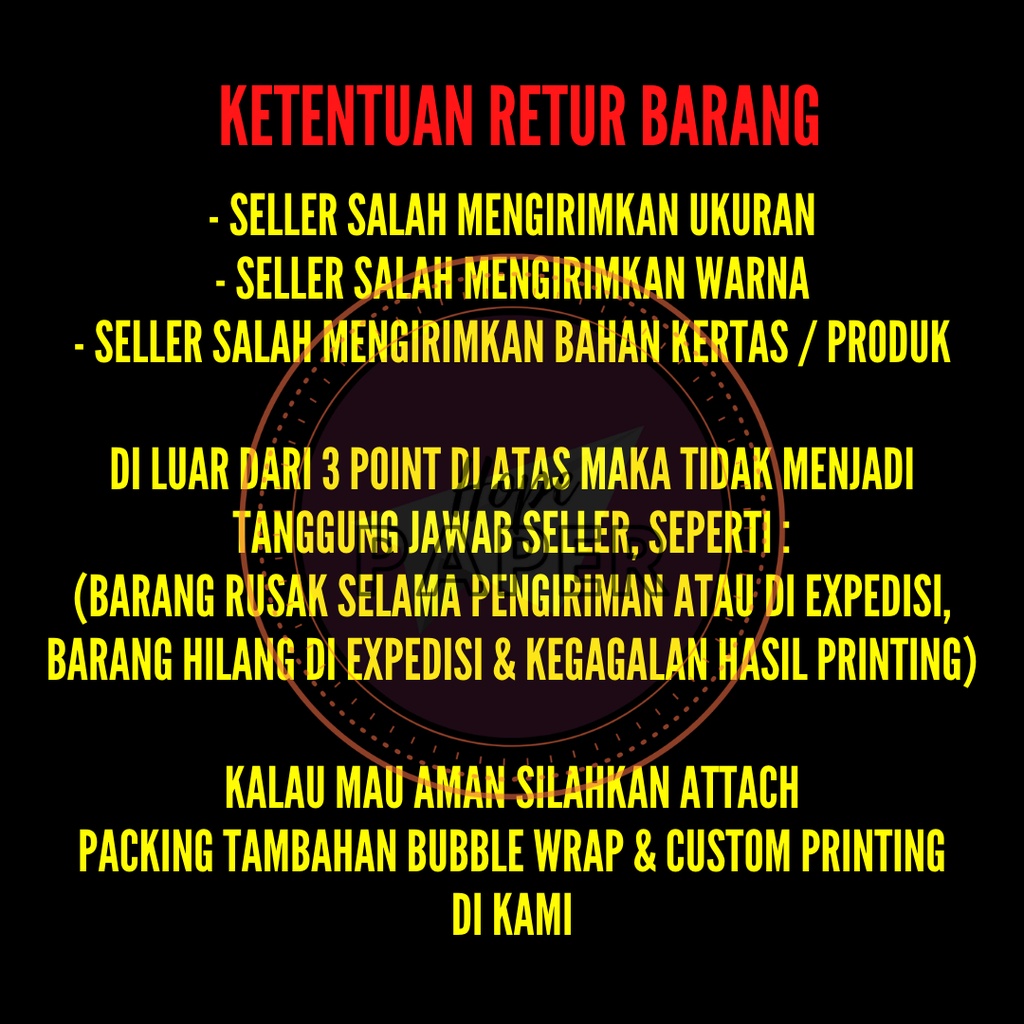 

Promo Kertas Art Paper F4 120 gsm Isi 500 Lembar / Art Paper F4 120 gr / Kertas Art Paper 120gsm F4