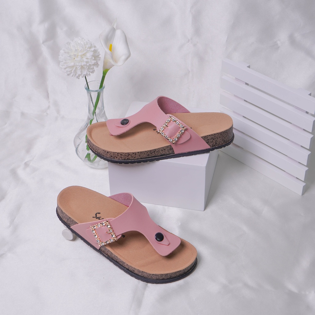 Sara Sara AUDY Sandal Jepit Wanita sandal selop cewek sandal gesper terbaru