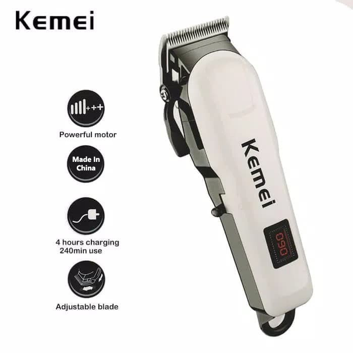 Kemei KM-809A Hair Clipper Alat Mesin Cukur Rambut