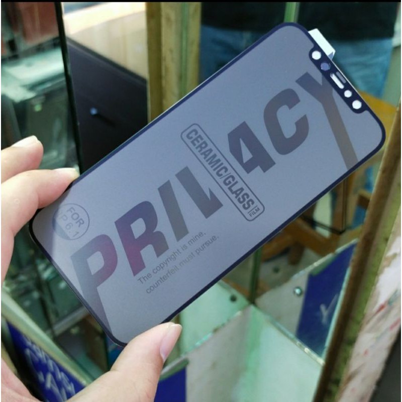 X XS XR XS MAX anti gores Spy Privacy Flexible Ceramic glass Film matte