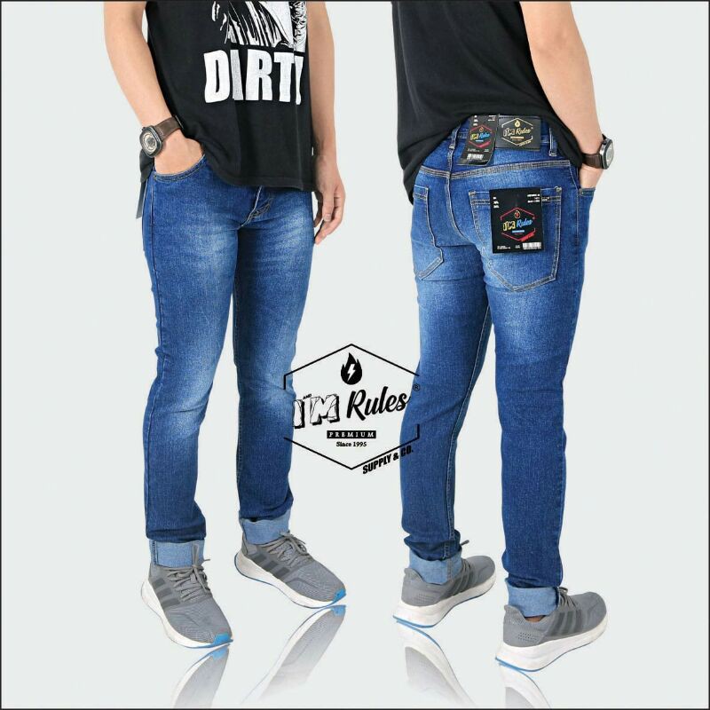 CELANA PANJANG JEANS SKINY OUTFIT CELANA DENIM TERBARU AMERICAN STYLE OUTFIT PRIA MODERN KEKINIAN