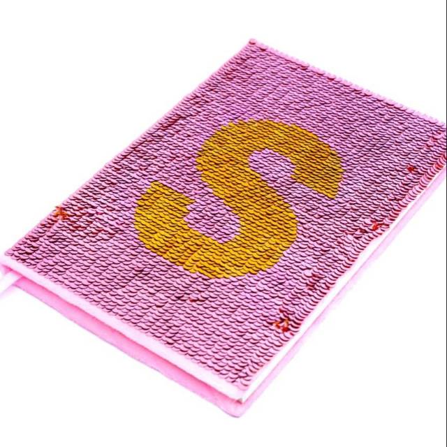 

Notebook Alphabet Sequin (Dua design cover) 7317