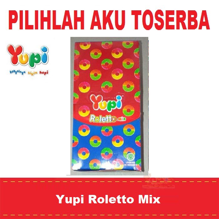 

YUPI ROLETTO MIX BOX isi 12 PCS - ( HARGA PER BOX )