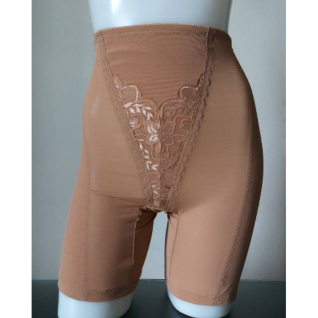 FIORI Long Pants LINDIA GIRDLE Long MILKCOFFEE | Celana Korset Pengencang Perut dan Paha