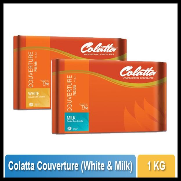 

TERBARUU!! COLATTA - Couverture Chocolate 1 Kg - White / Milk PROMO