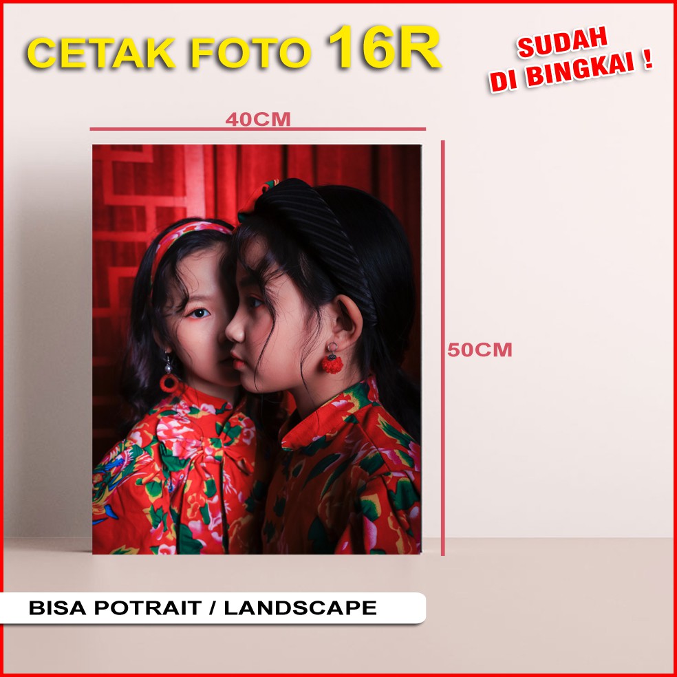 Jual Cetak Foto Besar 16r + Bingkai Kayu | Shopee Indonesia