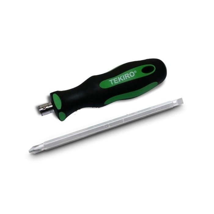 Tekiro Obeng TPR Dua Arah - Obeng Bolak Balik + - 125 mm TEKIRO - Obeng Bolak Balik Tekiro Original