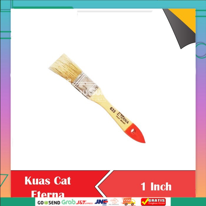 Jual Kuas Cat Eterna Inch Kuas Gagang Kayu Tebal Koas Cat Paint