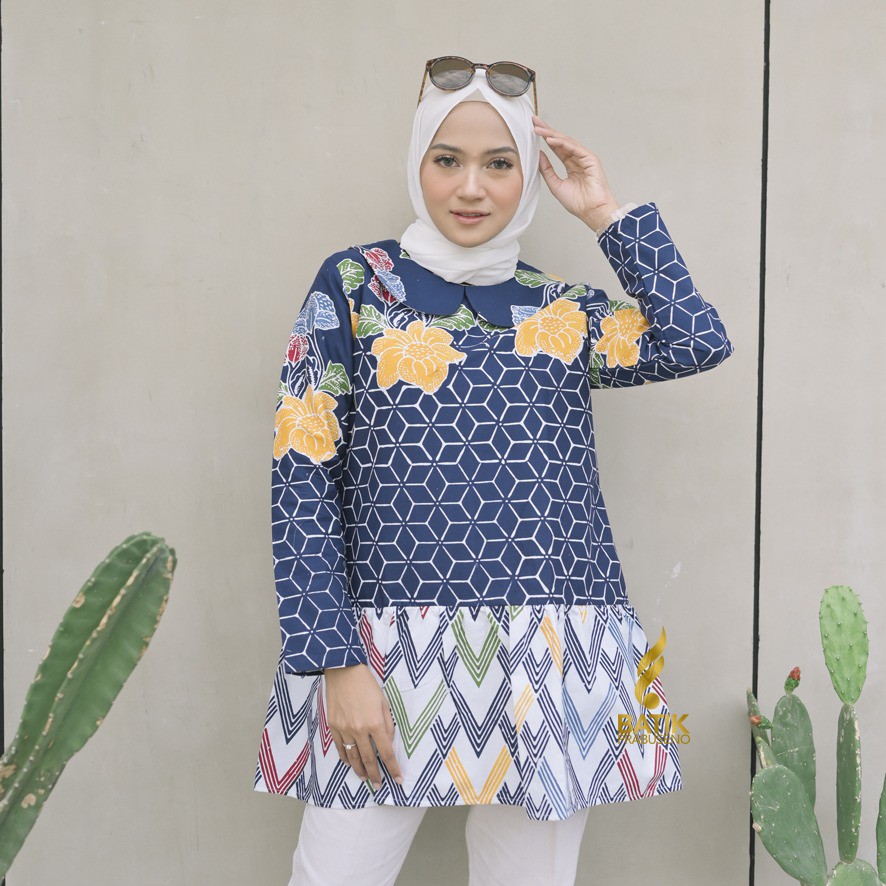BATIK PRABUSENO BLOUSE INTAN BATIK WANITA PRABUSENO / BLOUSE WANITA / ATASAN WANITA / TUNIK WANITA