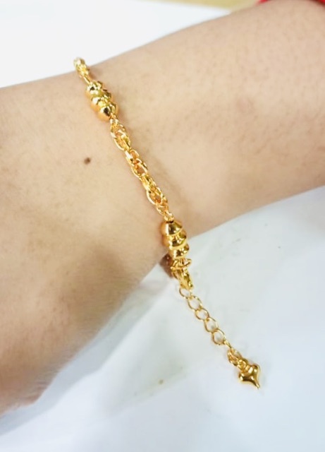 Gelang tangan wanita //perhiasan lapis emas //gelang //perhiasan pemggamti emas//