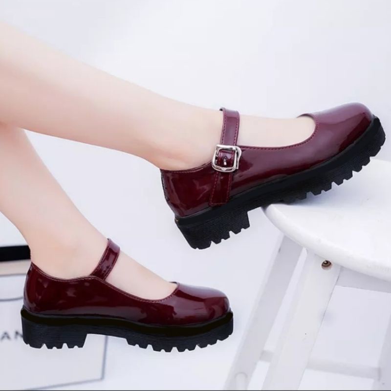 Sepatu Docmart syanaz / Sepatu Loafers Wanita / Sepatu Wanita Fashion Korea Trending / Bisa COD