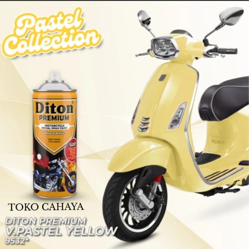 DITON PREMIUM CAT SEMPROT TAHAN BENSIN 400CC  9532 PASTEL YELLOW