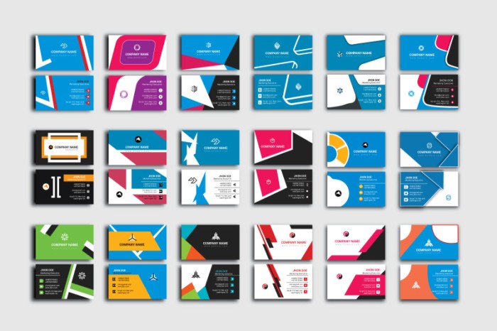 Cards Name Profesional Bundle - Vector Designs