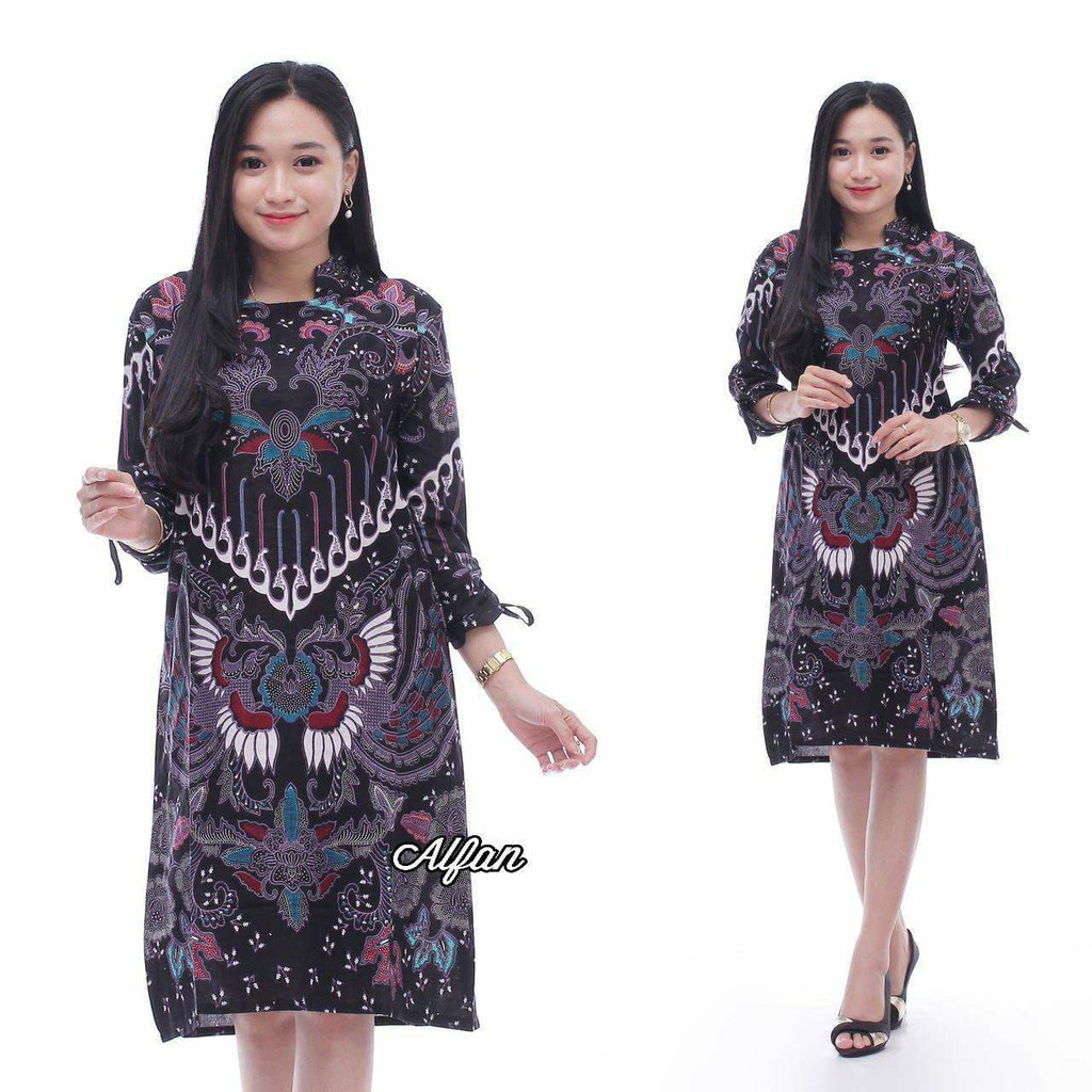 Tunik Batik Wanita - Batik Wanita Jumbo M L XL XXL 3XL 4XL 5XL - Atasan Batik Wanita - Dress Batik