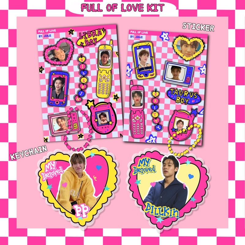 BKPP Sticker & Keychain / Billkin PP Fanmade Merch